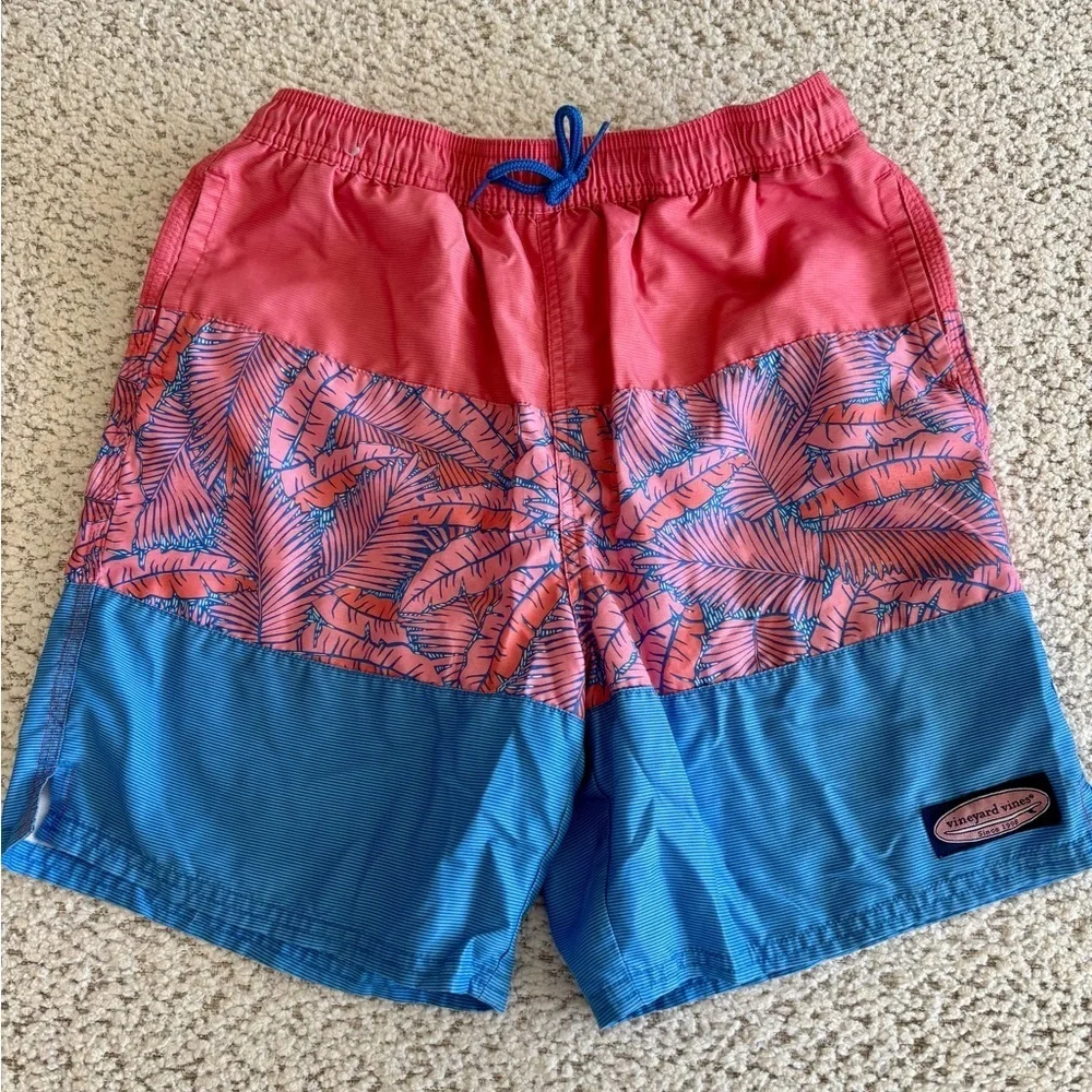 Vineyard Vines, Boys' Printed Chappy Swim Trunks, Size Large